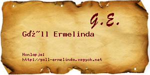 Gáll Ermelinda névjegykártya